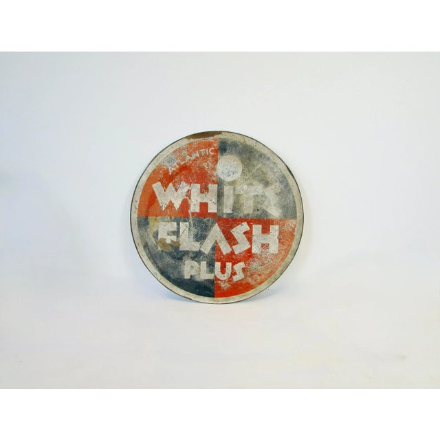 Art Deco 1930s Art Deco era Gas Station Advertising Sign Atlantic Oil For Sale - Image 3 of 7