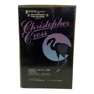 Vintage "Christopher Cross" Concert Poster For Sale