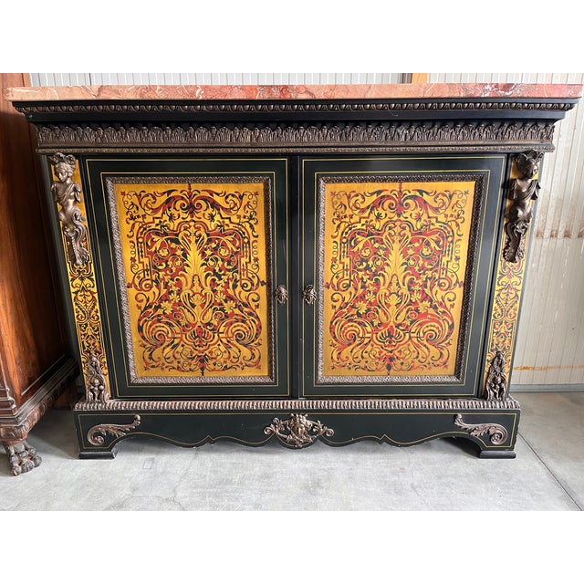 Antique French Boulle Chest of Drawers, 1890s For Sale - Image 9 of 12