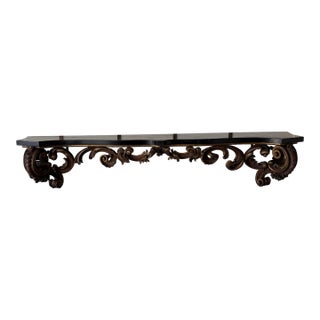 Monumental 19th-Century Carved and Giltwood Bed Tester / Architectural Cornice.” For Sale