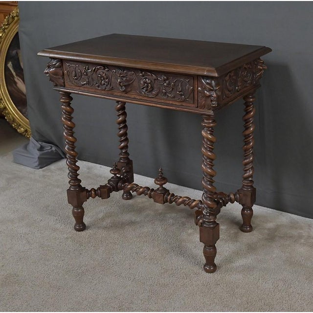 Henri II Walnut Writing Desk, 19th Century For Sale - Image 13 of 18
