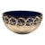 1940s English Silver Serving Bowl With Cobalt Glass Insert For Sale