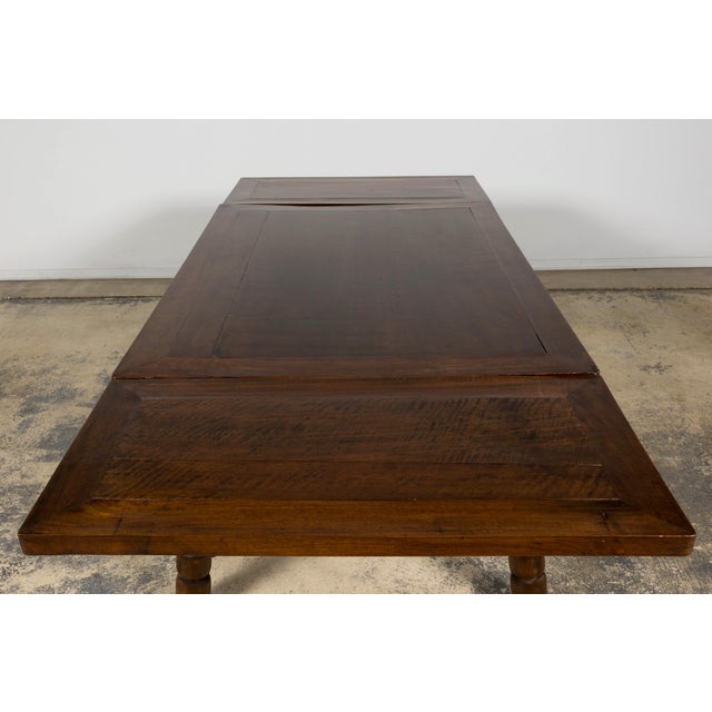 Late 19th Century English Jacobean Style Walnut Extendable Dining Table For Sale - Image 14 of 18