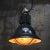 Industrial French Black Enamel and Clear Glass Factory Pendant Lamp For Sale - Image 4 of 7