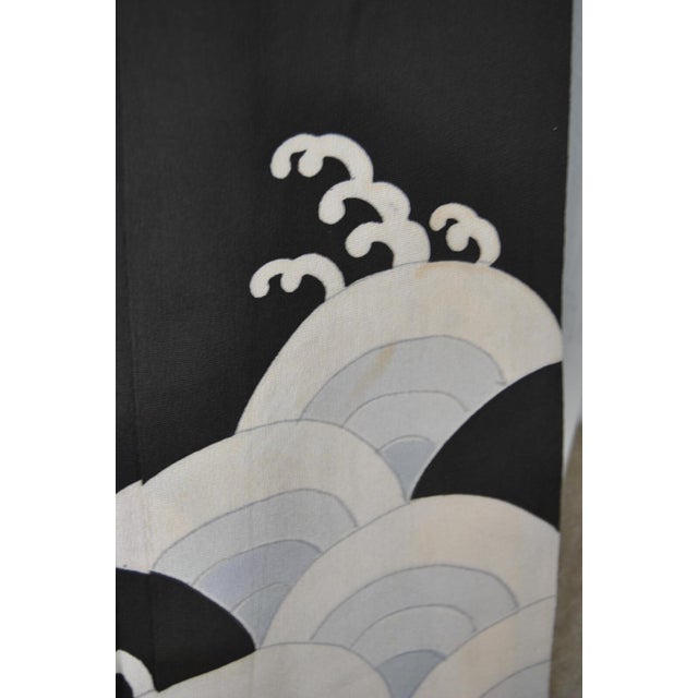 Antique Wall Display Japanese Silk Kimono Former Imperial Ka-Mons Paulownia For Sale - Image 11 of 14