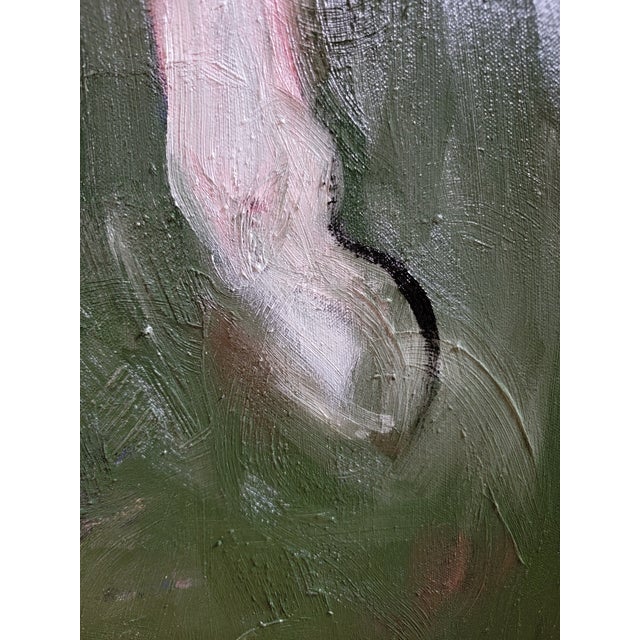 Birds, Angels, and Horse Rider, Mixed Media Equestrian Landscape Oil Painting For Sale - Image 11 of 16