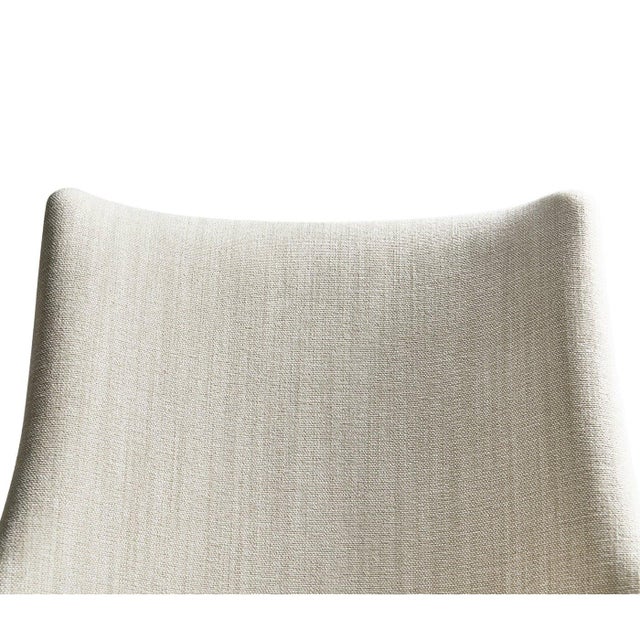 American Modern English Upholstered Side Chairs - Ebonized- Set of 2 For Sale - Image 3 of 10