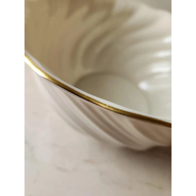 Late 20th Century Late 20th Century Sophisticated Vegetable Bowl Gold Trim by Lenox For Sale - Image 5 of 10