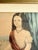 White “Mother's Joy” Antique Color Lithograph Print by Kellogg in Carved Wood Adirondack Frame For Sale - Image 8 of 13