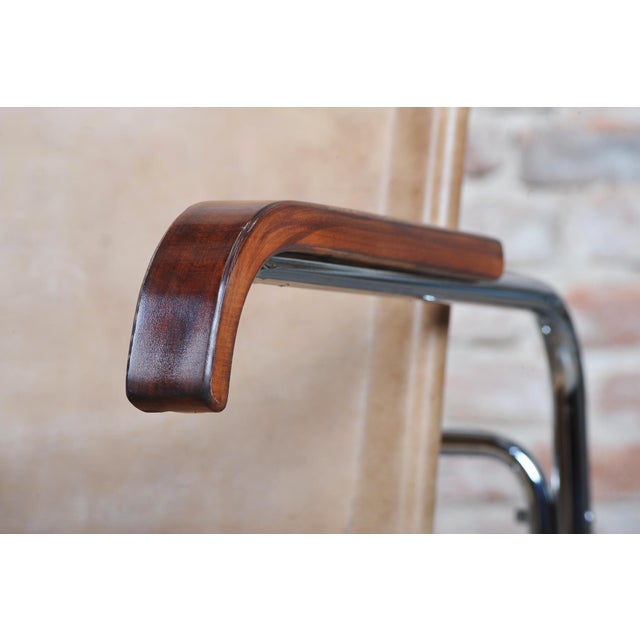 Bauhaus Czech Bauhaus Chrome Armchair attributed to M. Breuer for Thonet, 1920s For Sale - Image 3 of 15