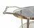 Modern Nickel Plated Faux Bois Bar Cart For Sale - Image 4 of 4