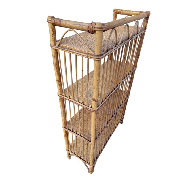 Vintage Wicker Shelf, 1960s For Sale - Image 4 of 11