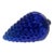 Oversized Vintage Cobalt Blue Glass Grape Cluster Kugel Ornament For Sale