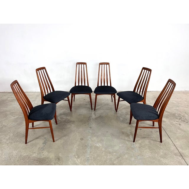 1960s Niels Koefoed “Eva” Dining Chairs – Set of 6 For Sale - Image 5 of 10