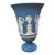 Vintage Wedgewood Pottery Stoneware Blue Jasperware Footed Vase For Sale