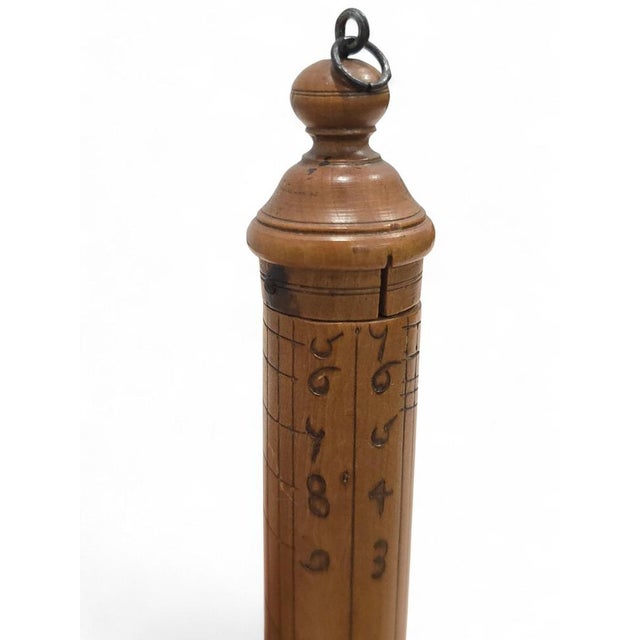 Portable Shepherds Column Sundial in Carved Wood, 1760s For Sale - Image 10 of 12