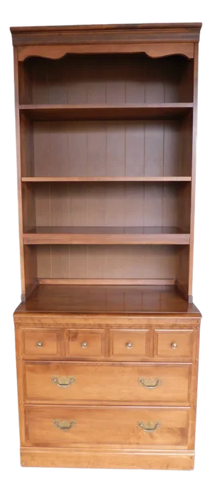 Heywood Wakefield Old Colony Rock Maple 2 Pc Wall Cabinet