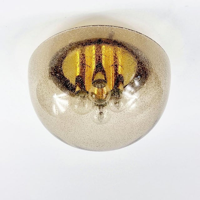 Large Mushroom Shape Flush Mount-Ceiling Light from Limburg, Germany, 1970s For Sale - Image 11 of 11