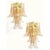 Gold and Transparent Selle Murano Glass Wall Sconces by Simoeng, Set of 2 For Sale - Image 6 of 6