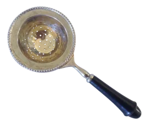 English Silver Plated Tea Strainer