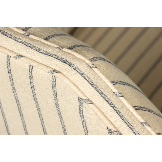 Striking pair of French Art Deco lounge chairs dating to the 1930s and sourced in Provence, France. Sculptural and...