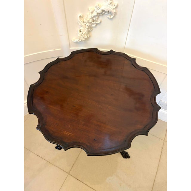 Wood Antique George III Mahogany Tripod Centre Table, 1800 For Sale - Image 7 of 13