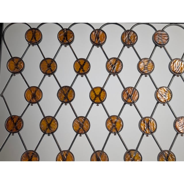 Mid-Century Wrought Iron Fire Pitcher with Orange Acrylic, 1960s For Sale - Image 4 of 10