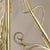 Metal Art Nouveau Three-Light French Chandelier, 1900s For Sale - Image 7 of 16