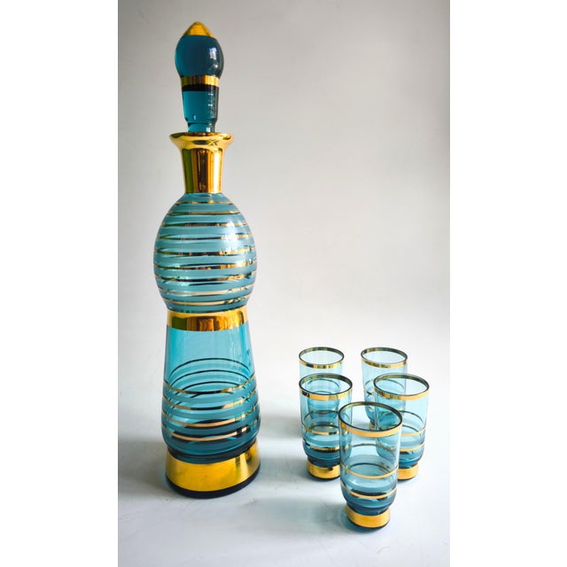 Set of 6, Mid-Century Modern Tuscany Liqueur Set From the 1960s For Sale - Image 10 of 16