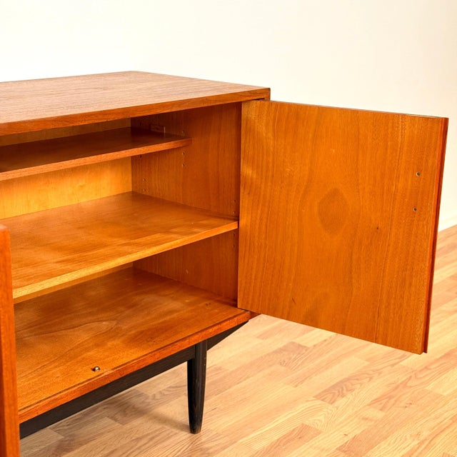 Vintage Swedish Sideboard in Teak, 1950s For Sale - Image 5 of 18