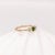 2020s Dainty Tsavorite Ring W Earth Mined Diamonds in Solid 14k Gold | Round 3mm For Sale - Image 5 of 8