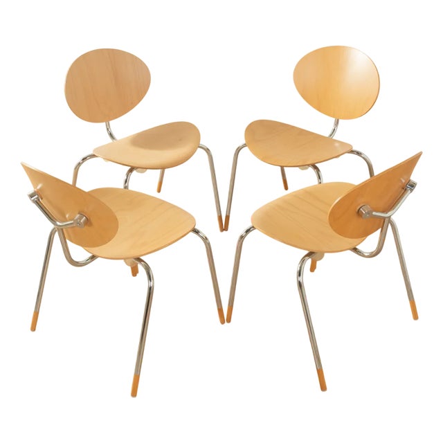 Model Mosquito Dining Chairs by Elmar Flötotto for Flötotto, Set of 4 For Sale