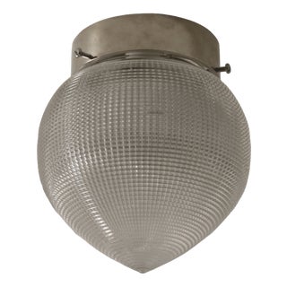 Vintage French Industrial Ceiling Light from Holophane, 1930s For Sale