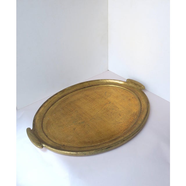 Traditional Italian Gold Giltwood Tray For Sale - Image 3 of 10