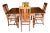 Fully Restored 1930s Draw Leaf Table. Quarter Sawn Solid Oak With Original Matching Chairs - Set of 4 Chairs For Sale