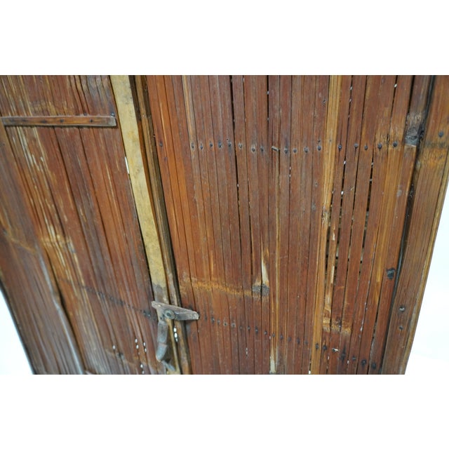 Antique Split Bamboo Cabinet For Sale - Image 13 of 16