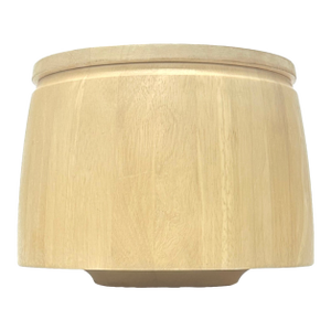 Mid Century Modern Blond Wood Ice Bucket by Dansk
