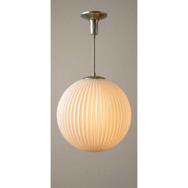 Mid-Century Modern Vintage Louis Kalff for Philips - Opal Glass Pendant Lamp, 1960s For Sale - Image 3 of 6