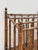 Vintage Magazine Rack English Canterbury Dark Faux Bamboo Wheels Rare Find For Sale - Image 9 of 10