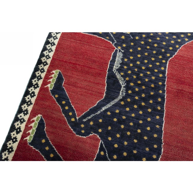 Hand-Knotted Gabbeh Rug For Sale - Image 5 of 13