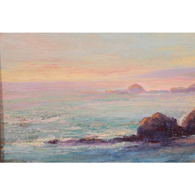 Paint Painting of Camel Point Laguna Beach by Adele C. Pheleps (1866-1945) For Sale - Image 7 of 11