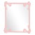 Fleur Home Carnival St. Roch Rectangle Mirror in Authentic Pink, 24x36 For Sale