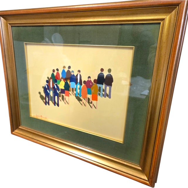 Giorgio Bianchi, Composition of Figures, 1970s, Oil on Canvas, Framed For Sale - Image 4 of 13