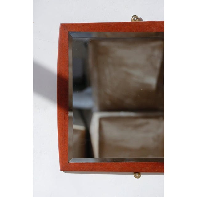 Vintage Teak Mirror with Scandinavian Design – 1960s Transform your interior with this stunning vintage teak mirror, a...