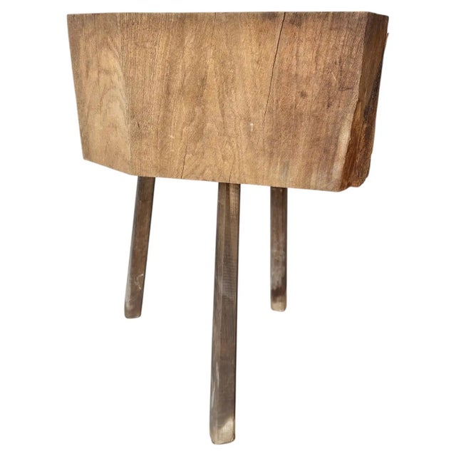 Found in Provence, this Late 19th Century Rustic French Butcher Table dates back to the late 1800's. The piece features a...