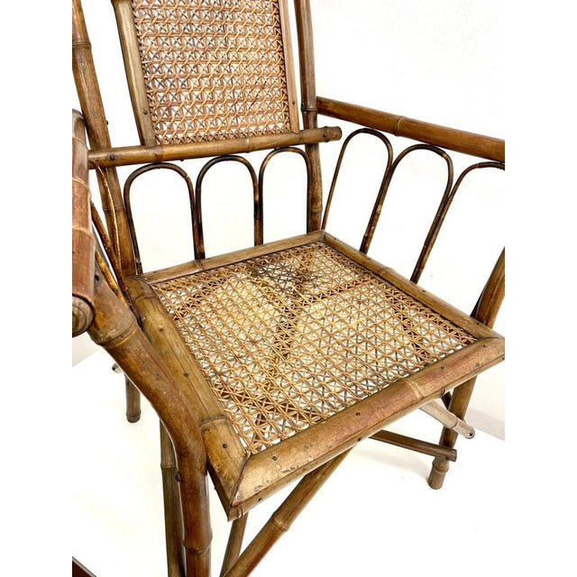 Vintage Bamboo Armchair, 1960s For Sale - Image 4 of 6