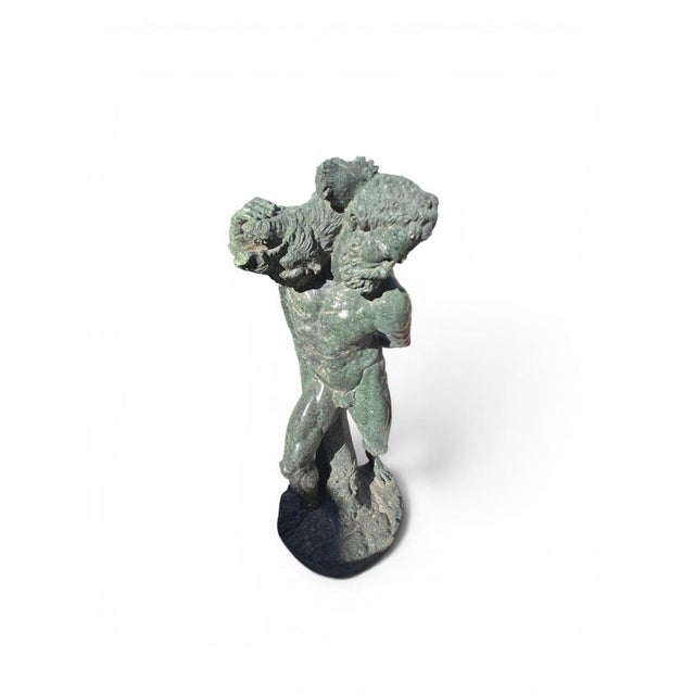 Sculpture of Hercules, 19th Century, Serpentine For Sale - Image 10 of 12