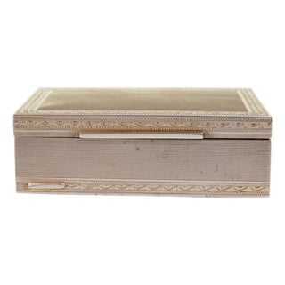 Vintage Italian Silver Musical Box, 1930s For Sale