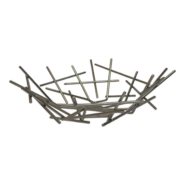 Blow Up Basket in Stainless Steel by Fernando and Humber Campana for Alessi For Sale