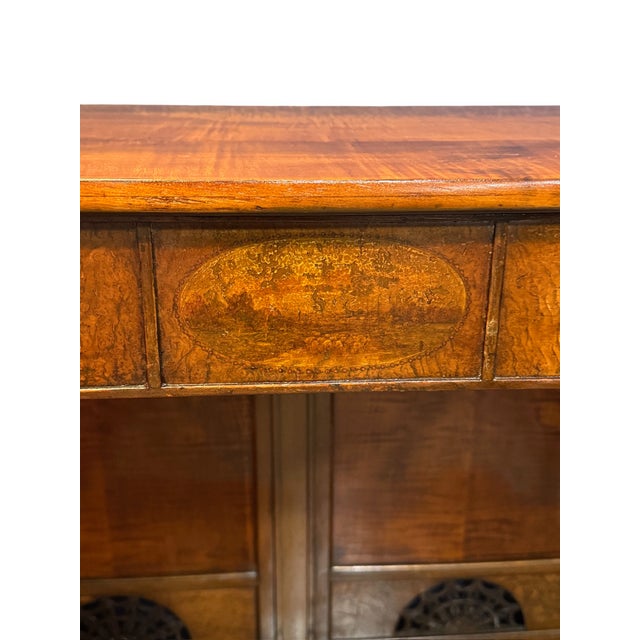 Early 20th Century Flame Mahogany Console | Hall Table For Sale - Image 11 of 14
